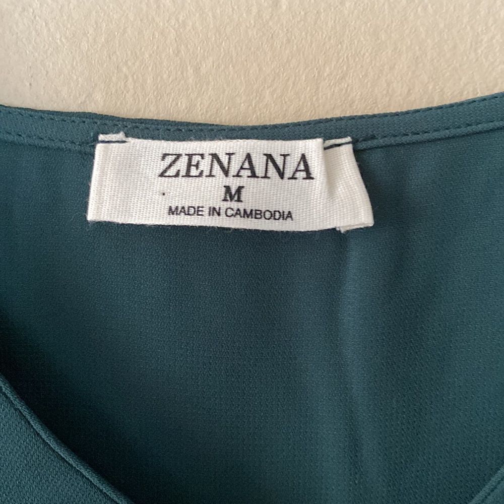 Zenana Emerald Green Blouse - Picture 2 of 3